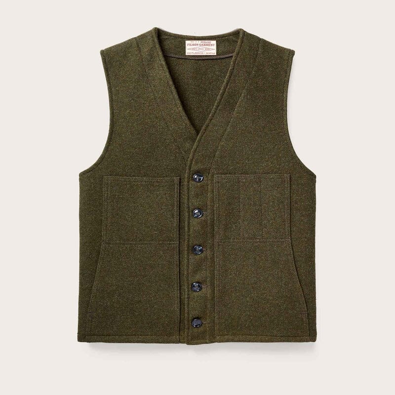 FILSON - Mackinaw Wool Vest FMGIL0011 - Forest Green Abbigliamento Uomo FILSON 