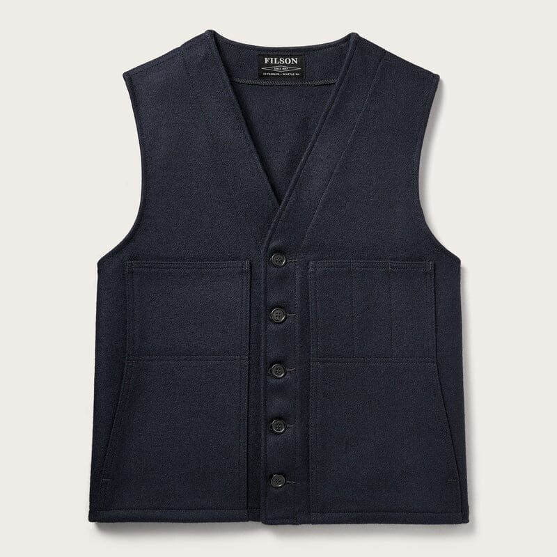 FILSON - Mackinaw Wool Vest FMGIL0011 - Dark Navy Abbigliamento Uomo FILSON 