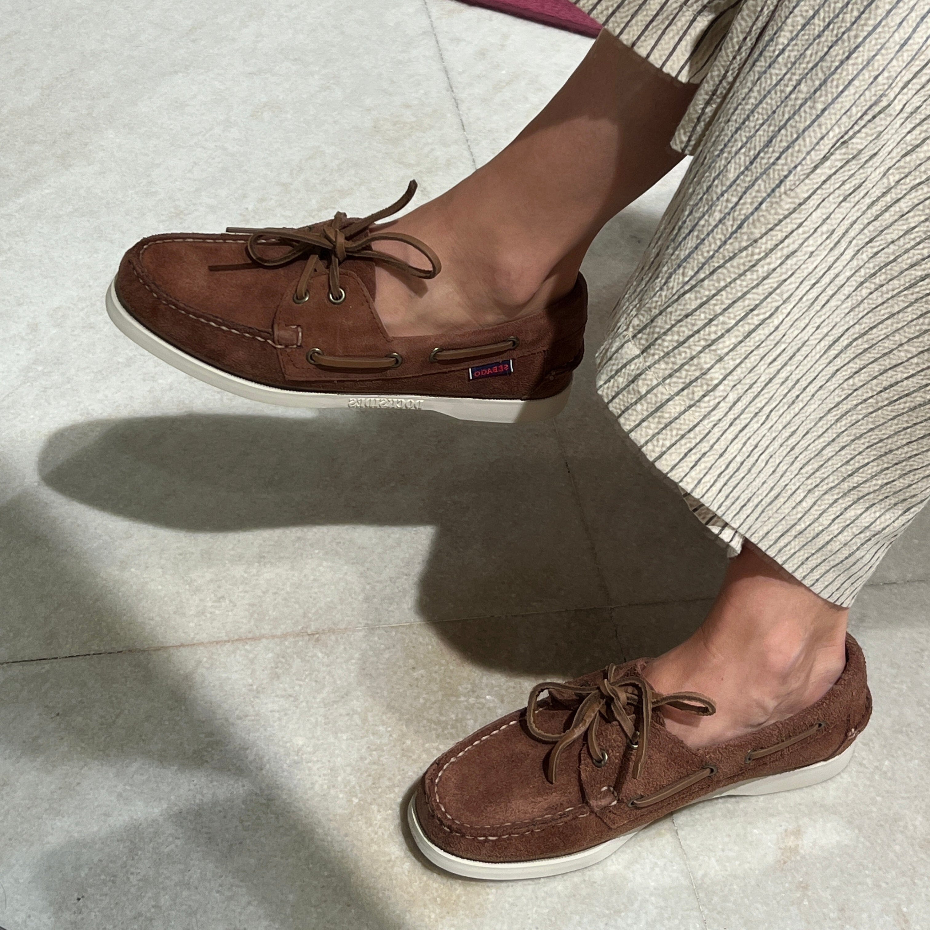 SEBAGO - Docksides Portland - Scarpa da Barca - Allacciata 781111W - Brown Scarpe Donna Sebago 