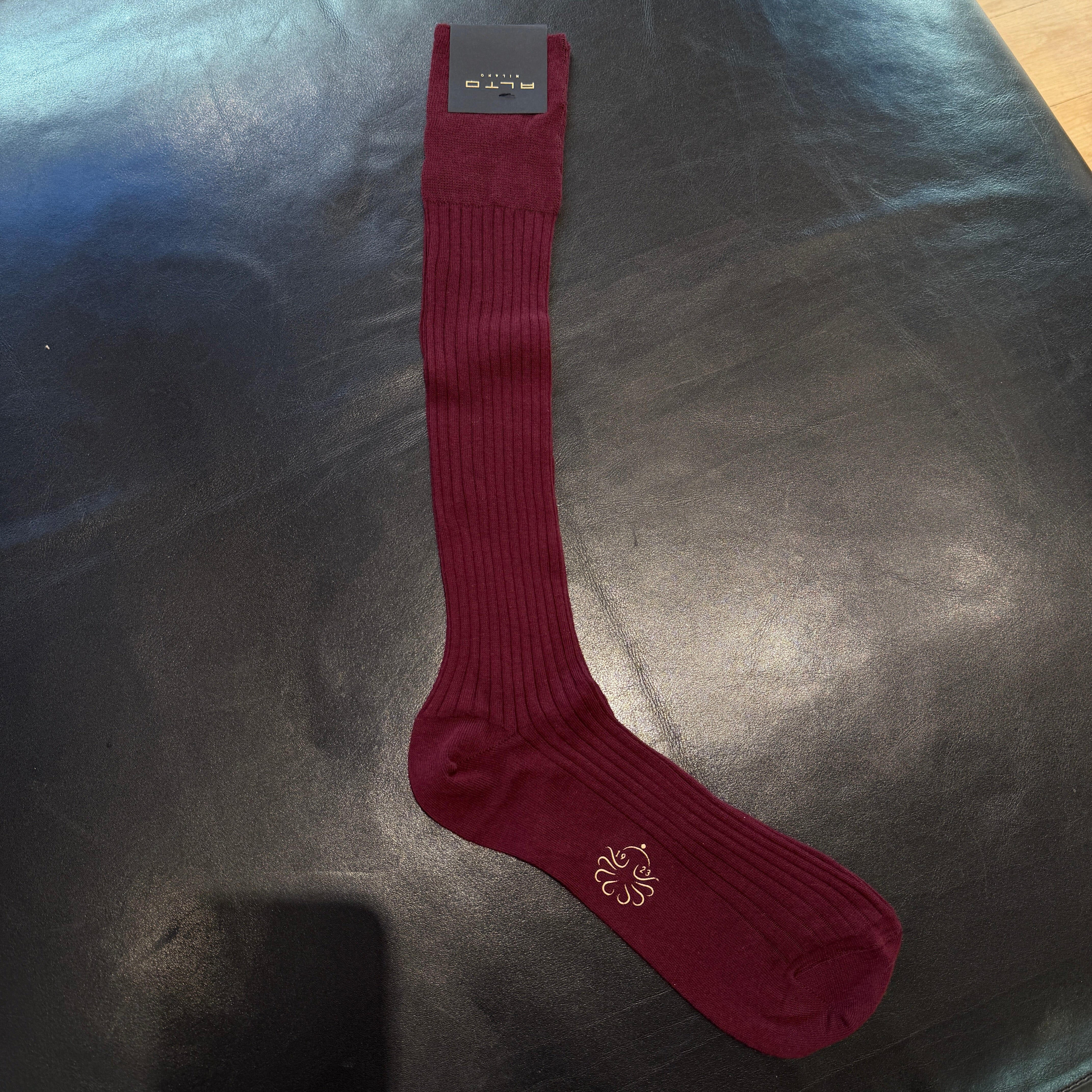 ALTO MILANO - Abigal - Calzino - col. 006 Bordeaux Accessori Donna ALTO MILANO - Collezione Donna 