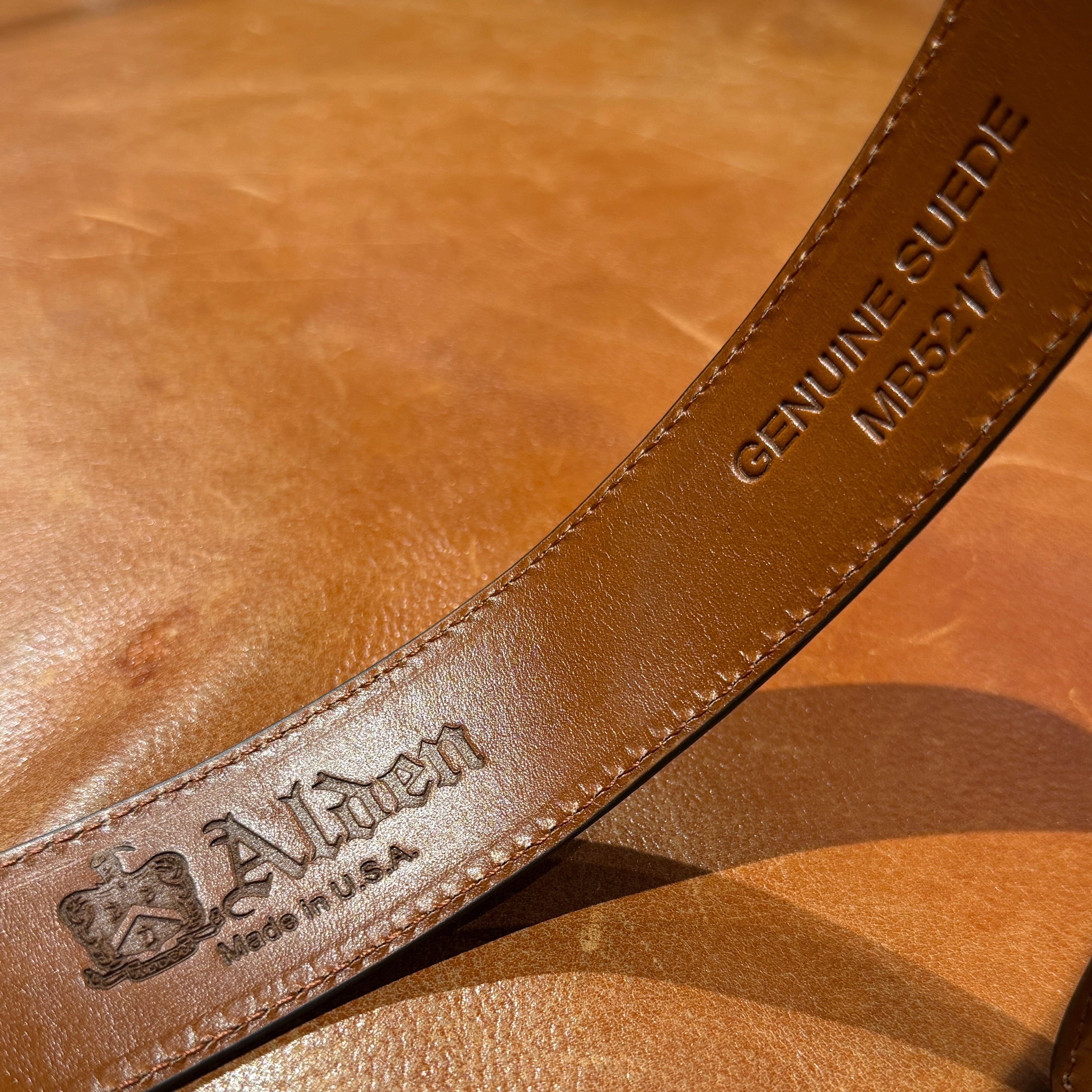 ALDEN - Cintura 5217 - Camoscio Dark Chocolate Accessori Uomo Alden 