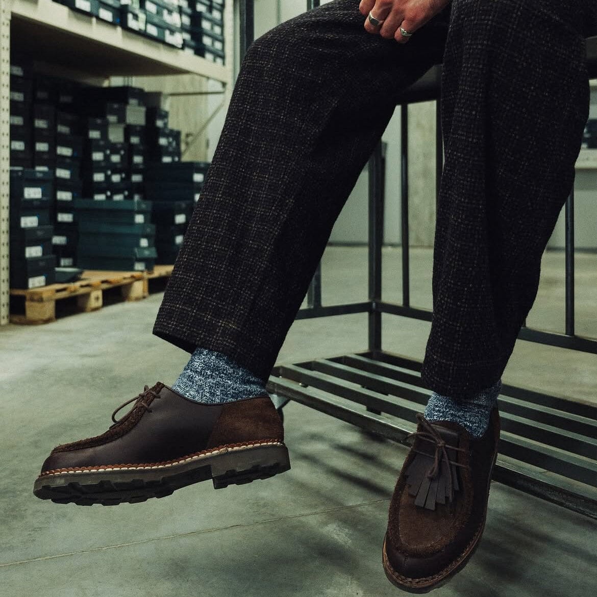 PARABOOT - Derby 232173 MICHAEL - UNIVERSAL WORKS- - Lis Vel Cafè Scarpe Uomo Paraboot 