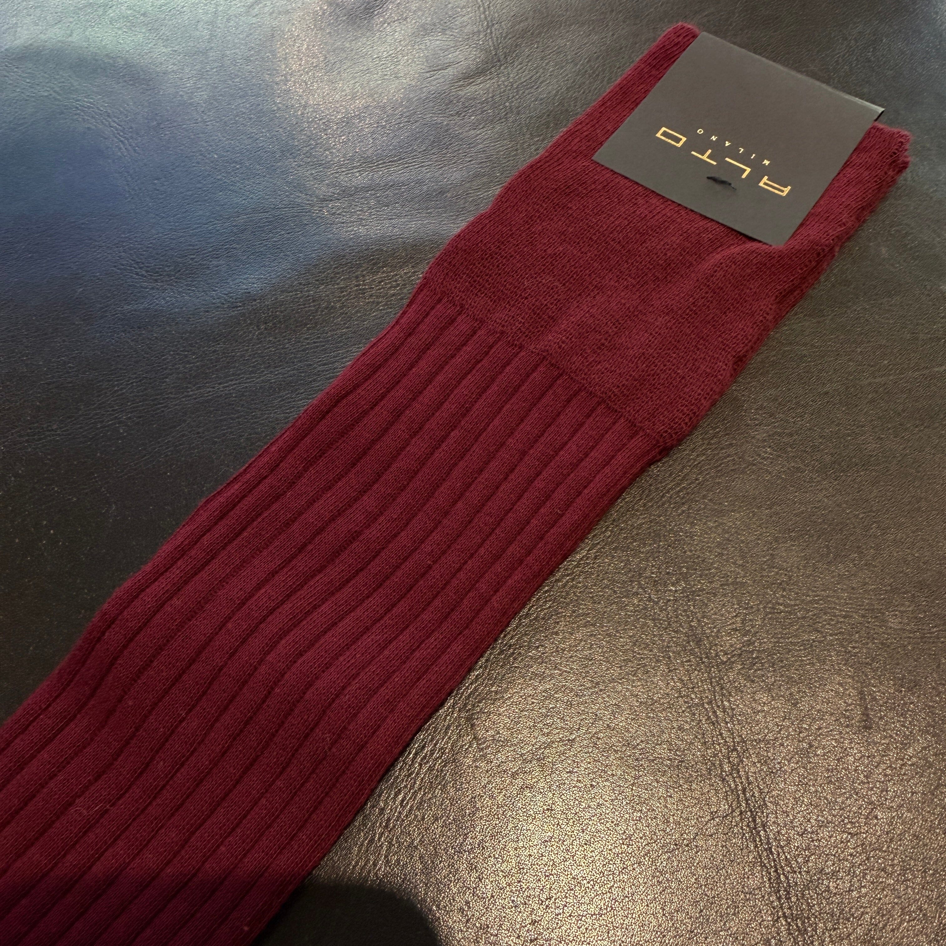 ALTO MILANO - Abigal - Calzino - col. 006 Bordeaux Accessori Donna ALTO MILANO - Collezione Donna 