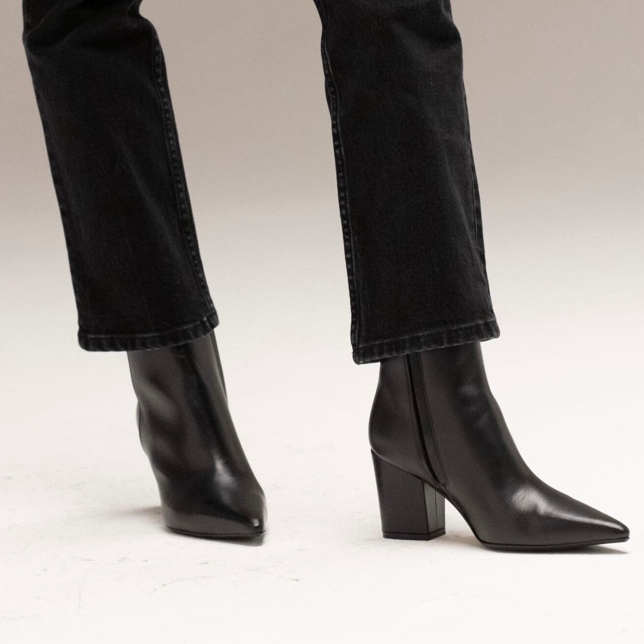 ANNA F. - Stivaletto tacco - 9965 - Natur Nero Scarpe Donna Anna F. 