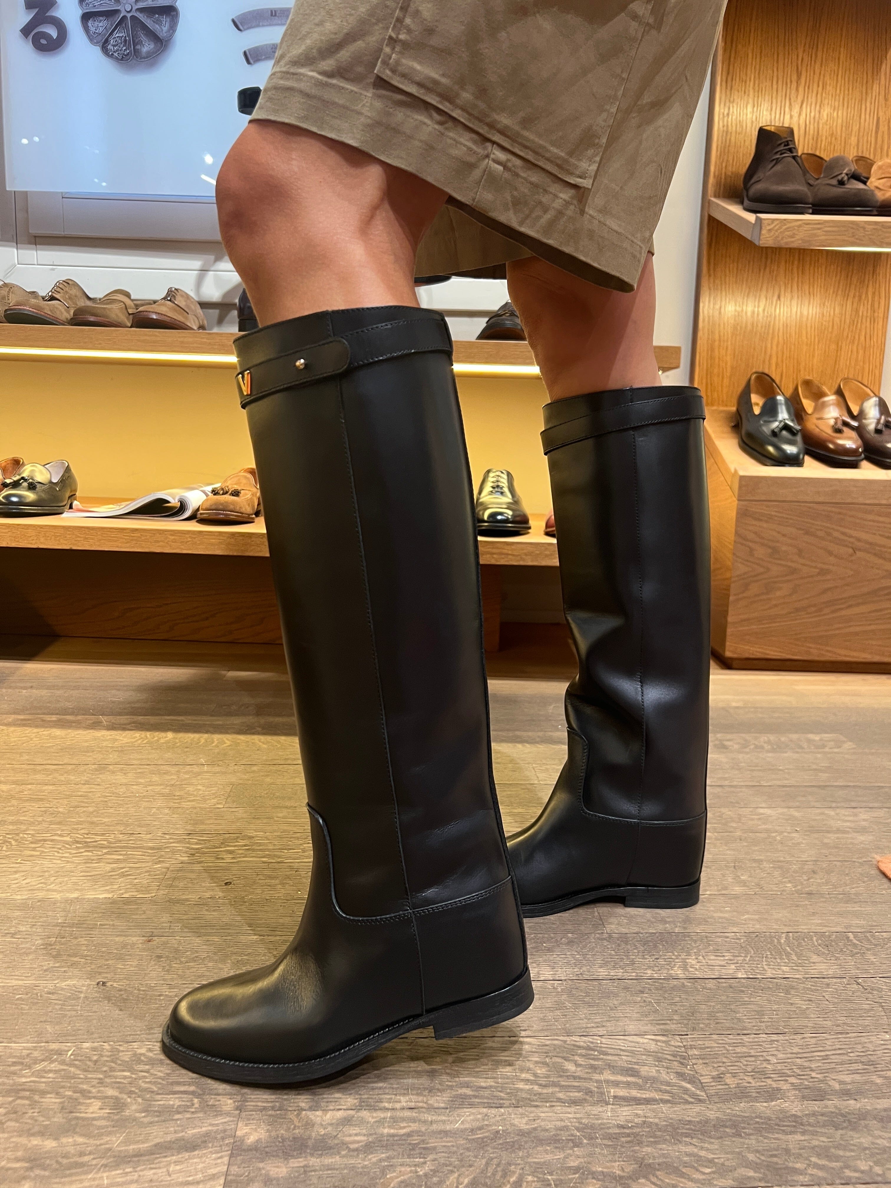 VIA ROMA 15 - Stivali - 4462 - Santa Monica Nero Scarpe Donna Via Roma 15 
