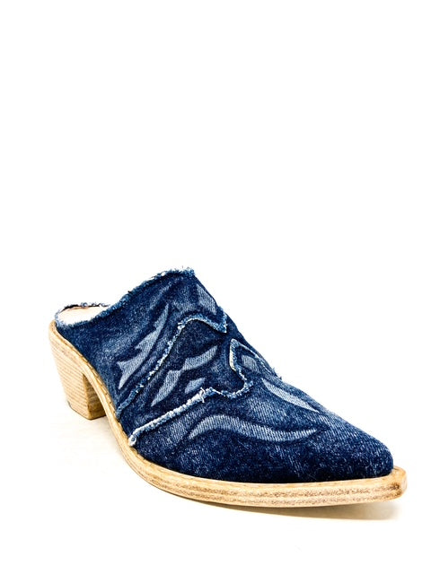 FAUZIAN JEUNESSE - EW - SABOT KANSAS - Denim chiaro