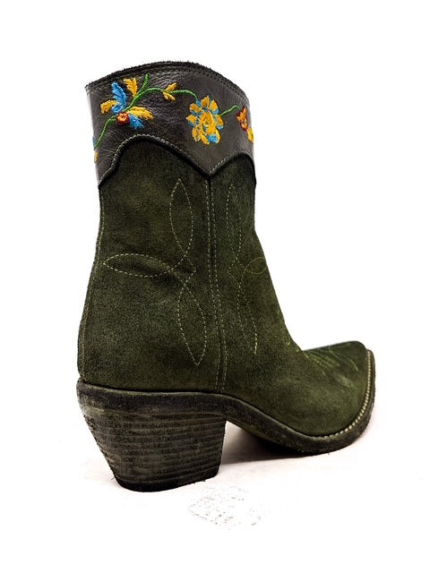 FAUZIAN - Stivaletti texani - ANKLE BOOT FLOWERS