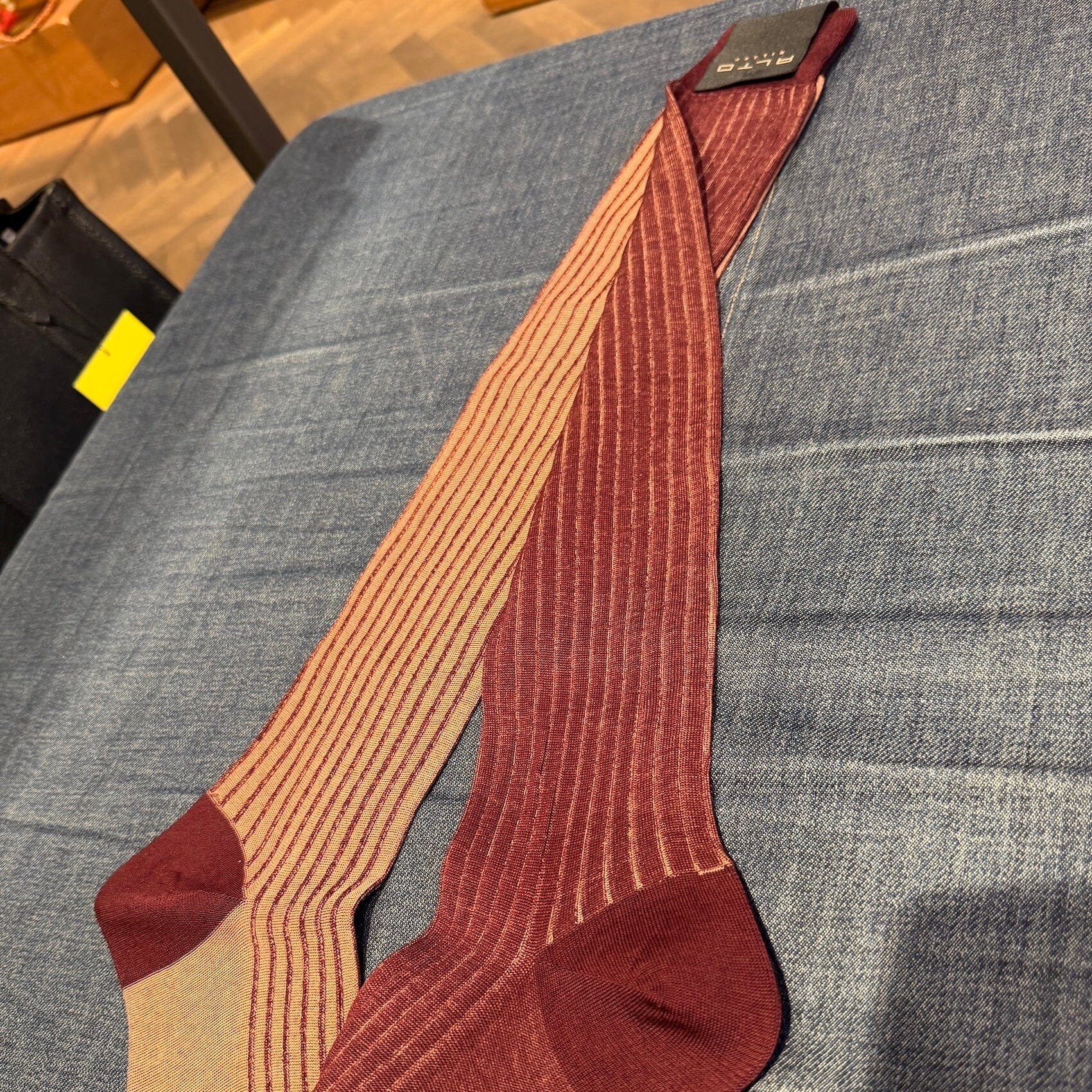 ALTO MILANO - Calzino - 25PEAM1686UC_06 - Bordeaux Accessori Uomo Alto Milano 