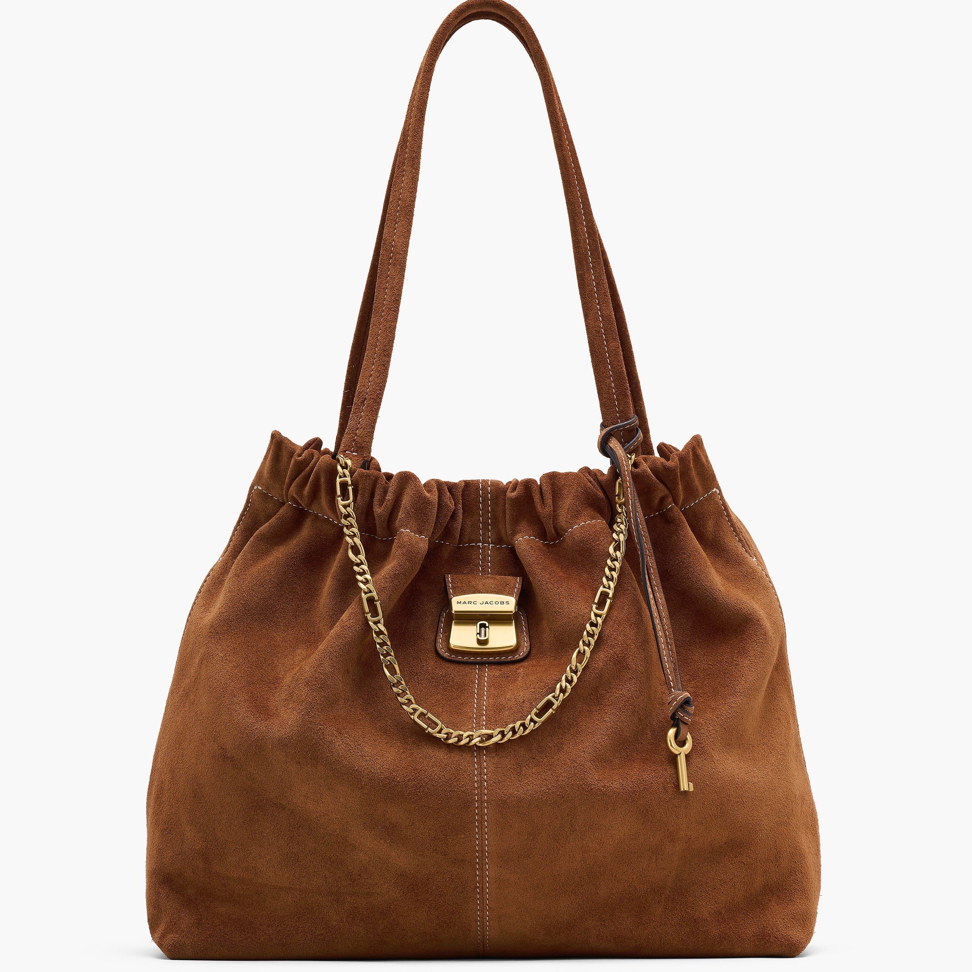 MARC JACOBS - Borsa a spalla - The Suede Cristina Tote - 2R5HTT022H01-860 - Copper Borse Marc Jacobs 