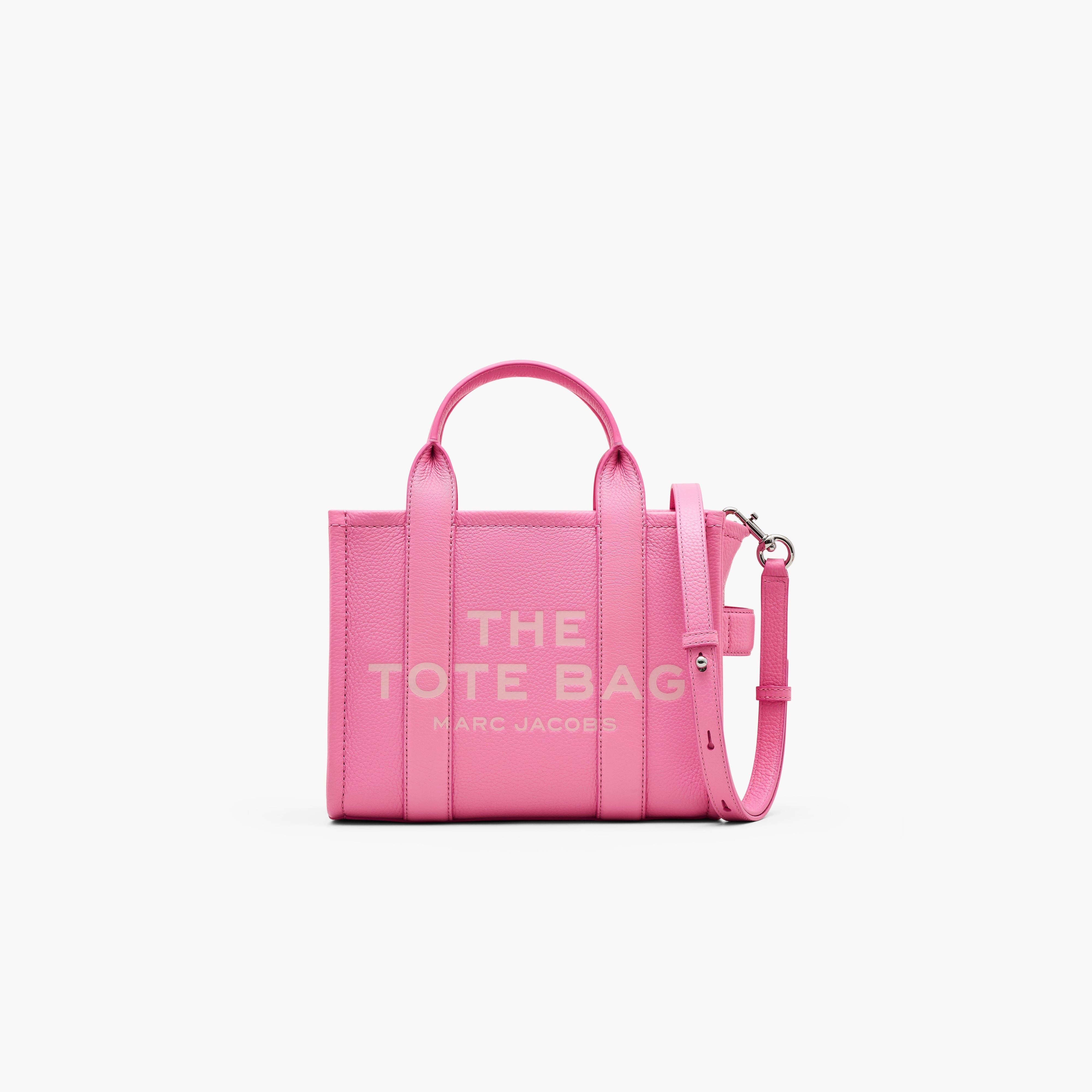 MARC JACOBS - H009L01SP21-666 - The Leather Small Tote Bag - Petal Pink Borse Marc Jacobs 