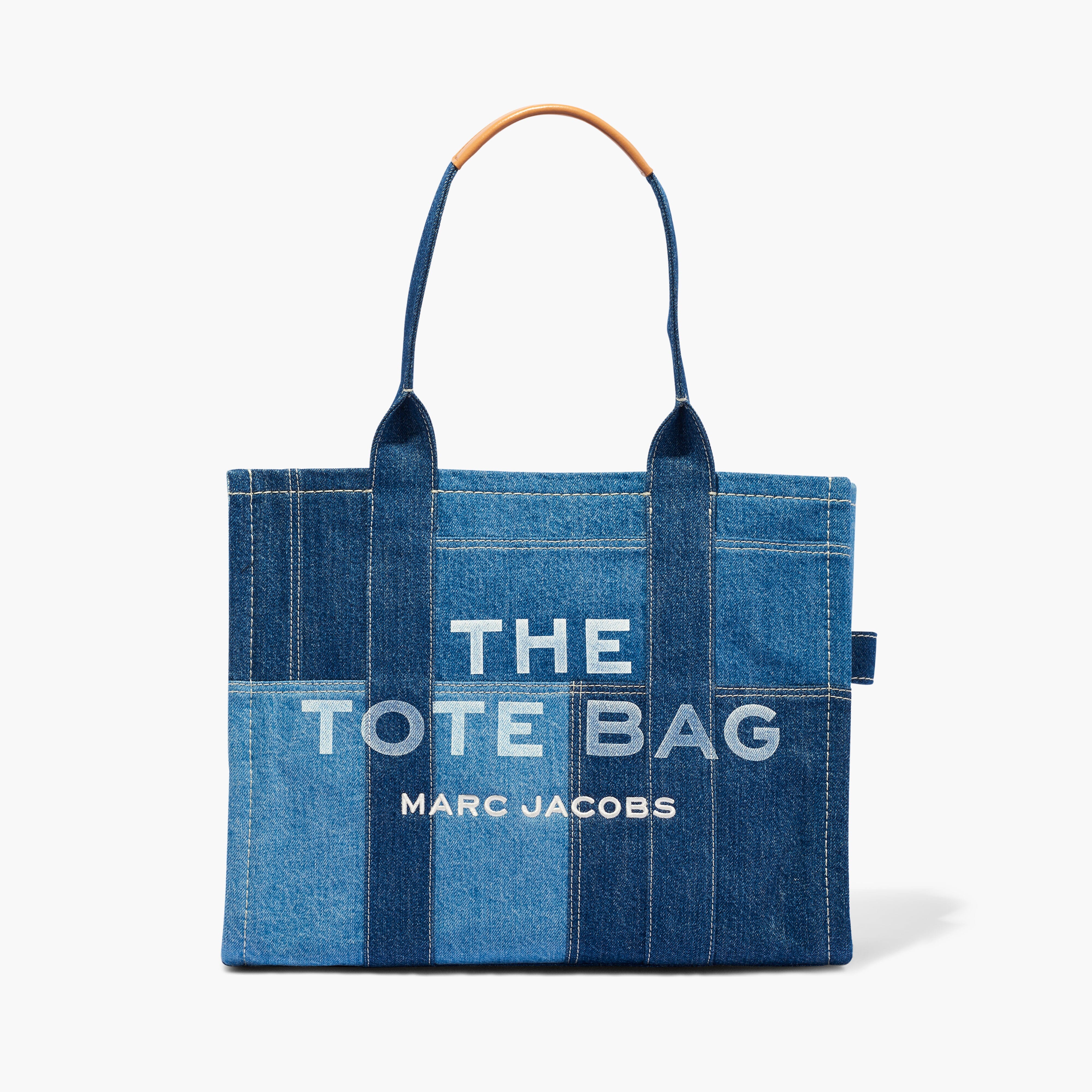 MARC JACOBS - H018M06FA21-422 - The Large Tote Bag - Blue Denim Borse Marc Jacobs 