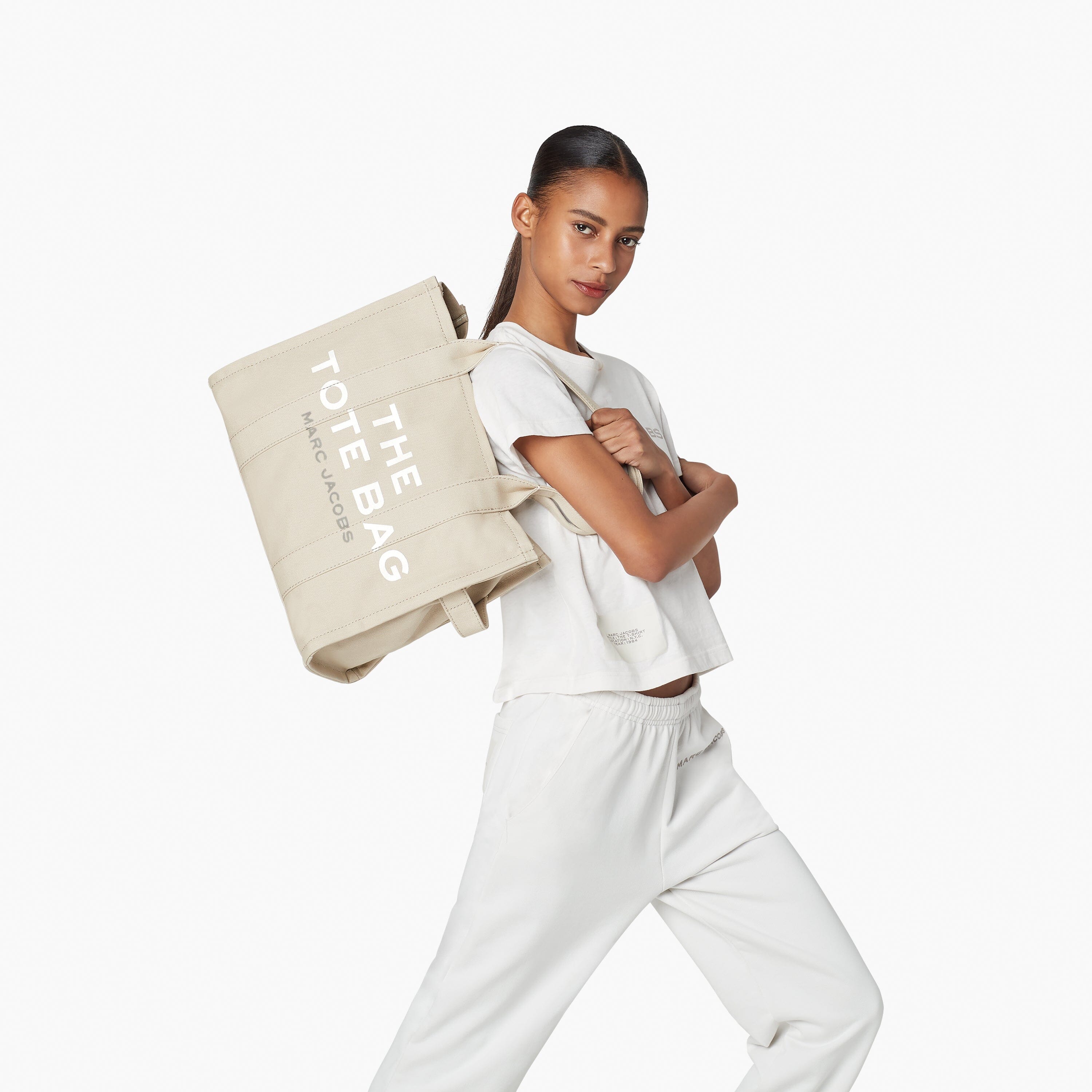 MARC JACOBS - M0016156-260 - The Large Tote Bag - Beige Borse Marc Jacobs 