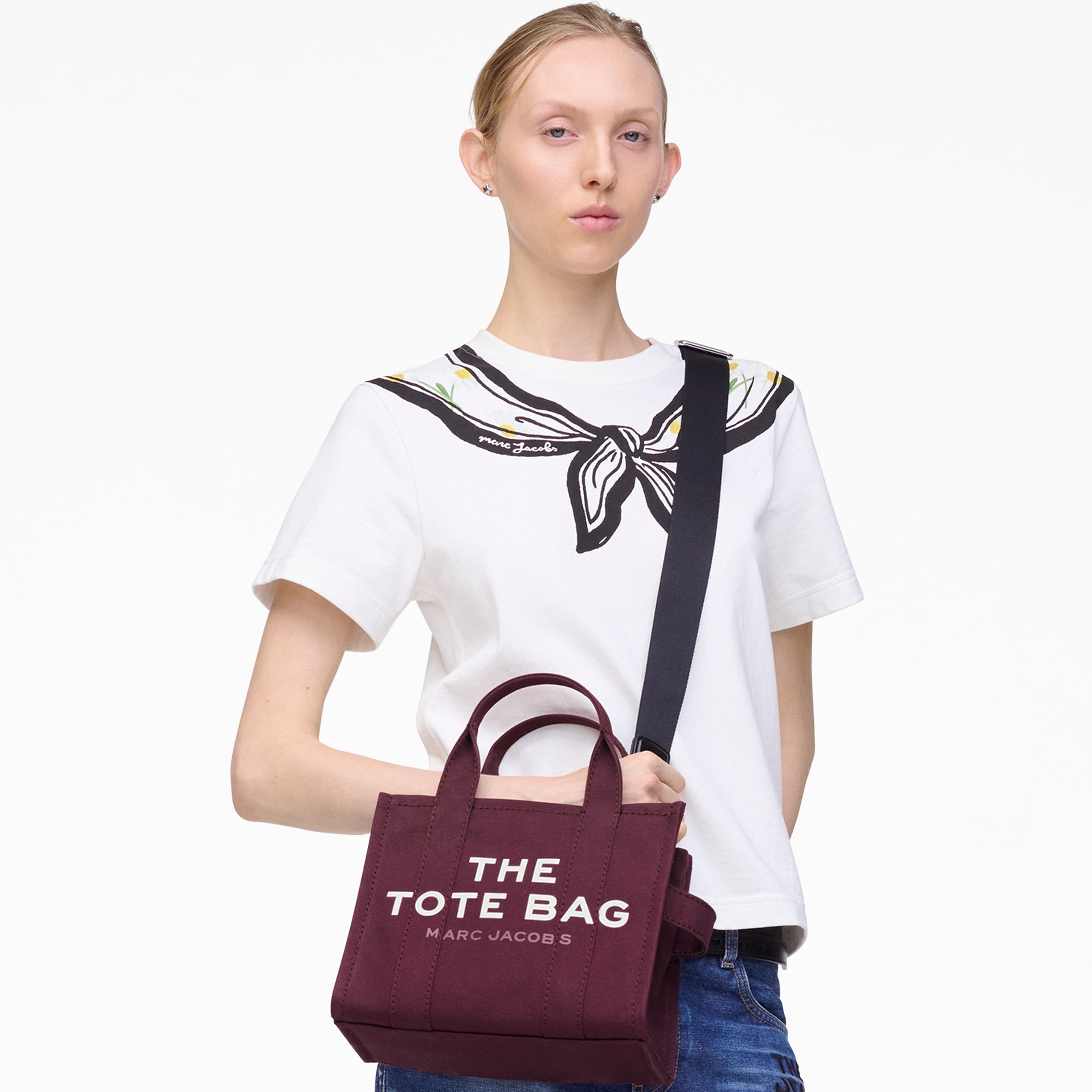 MARC JACOBS - The Small Tote Bag M0016493 - 510 - DARK PLUM Borse Marc Jacobs 