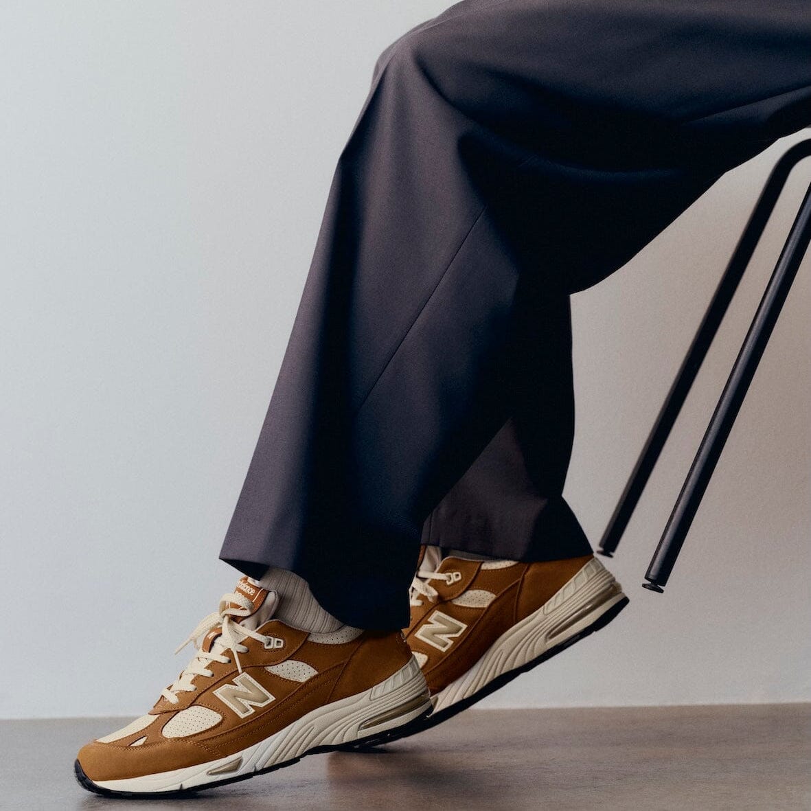 NEW BALANCE - Sneakers - M991TW1 - Pelle Cuoio Scarpe Uomo NEW BALANCE - Collezione Uomo 