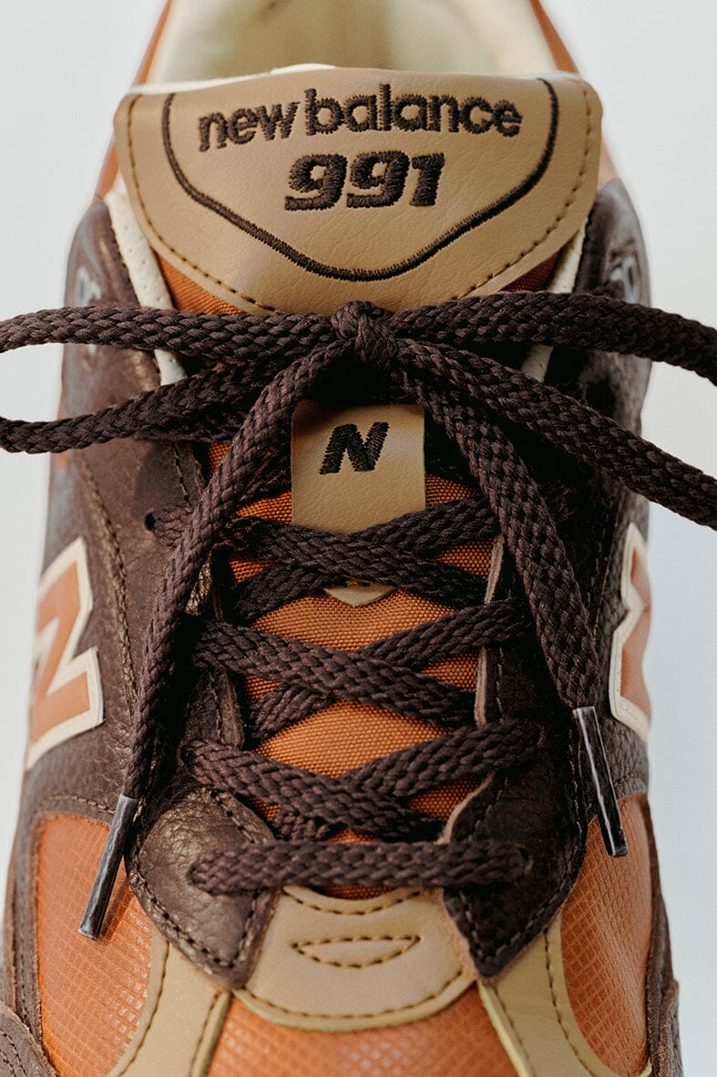 NEW BALANCE - Sneakers - M991LB1 - Brown Leather