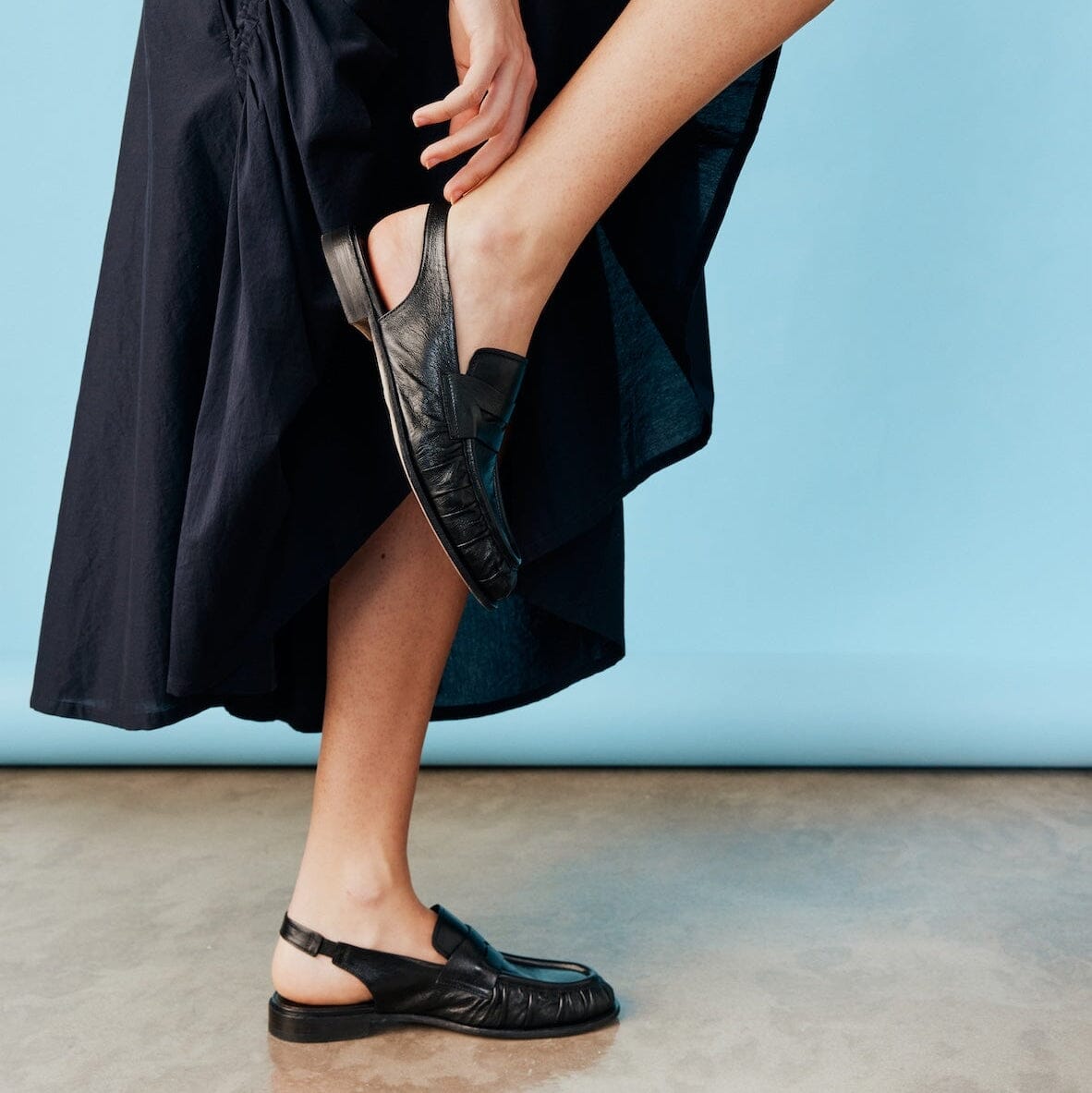 OFFICINE CREATIVE - Mocassino Sling Back - SOLITUDE - Nero Scarpe Donna OFFICINE CREATIVE - Collezione Donna 