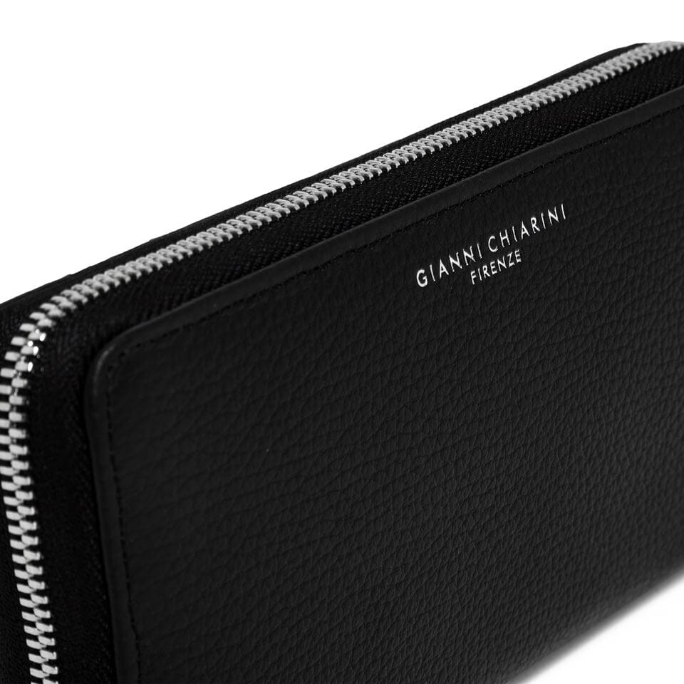 GIANNI CHIARINI - Portafogli 5042 - Grain - Nero Accessori Donna Gianni Chiarini 