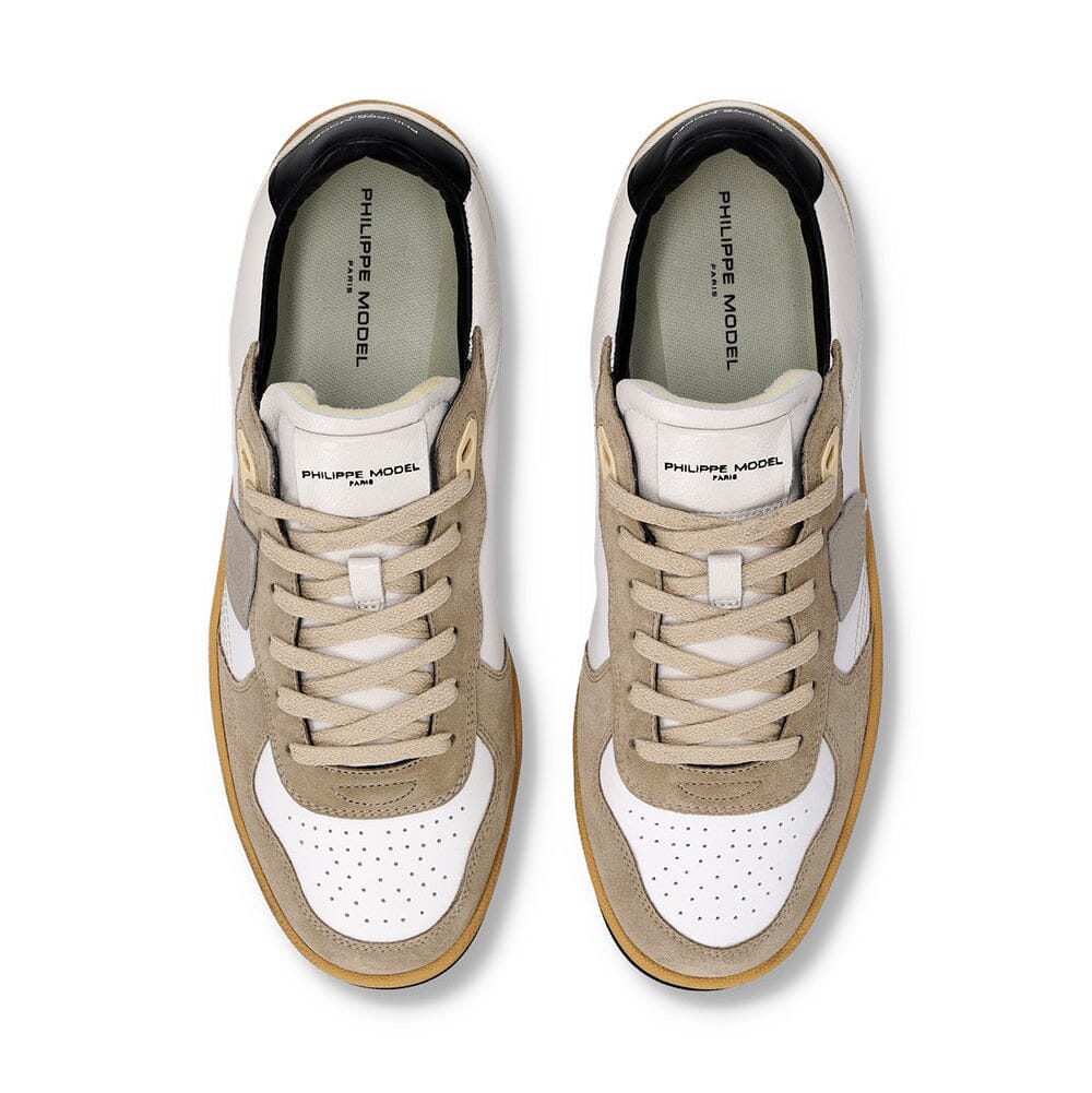 PHILIPPE MODEL - Sneakers - PGLU VD05 - Bianco Nero Scarpe Uomo Philippe Model Paris 