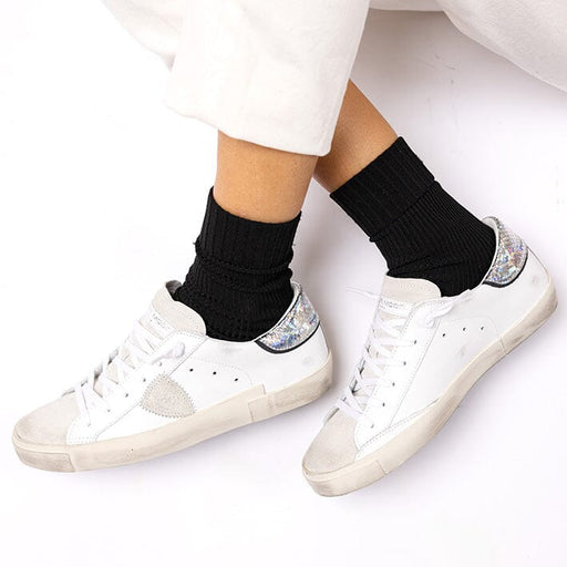 PHILIPPE MODEL - Sneakers PRLD VPG1 - ParisX - Silver reptile print Women's Shoes Philippe Model Paris