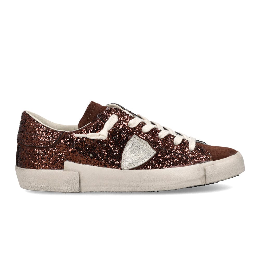 PHILIPPE MODEL - Sneakers - PRLD GG10 - GLITTER MARRONE Scarpe Donna Philippe Model Paris 