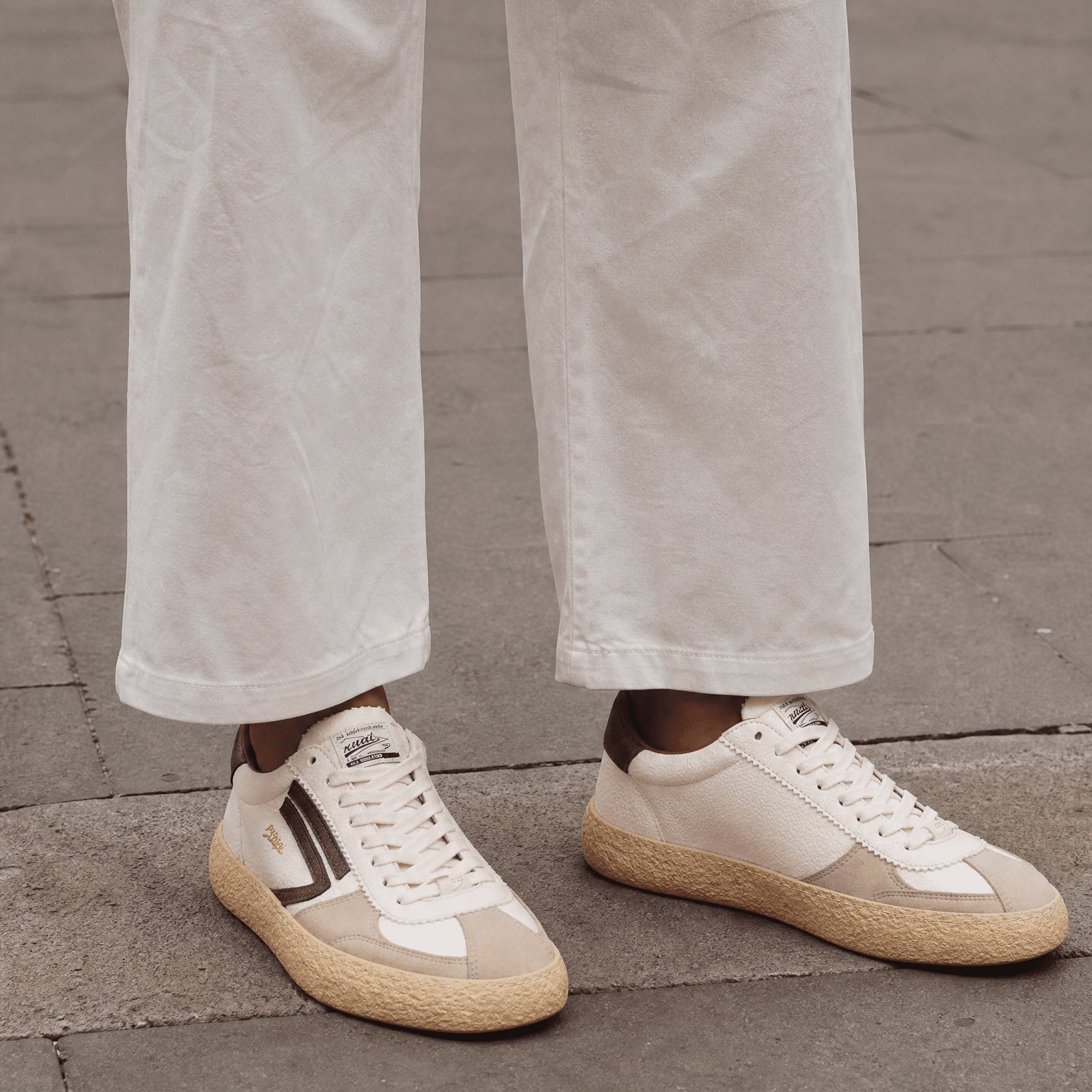 PURAAI - Sneakers Vintage - 101V-064 - Cognac Scarpe Uomo PURAAI - Collezione Uomo 
