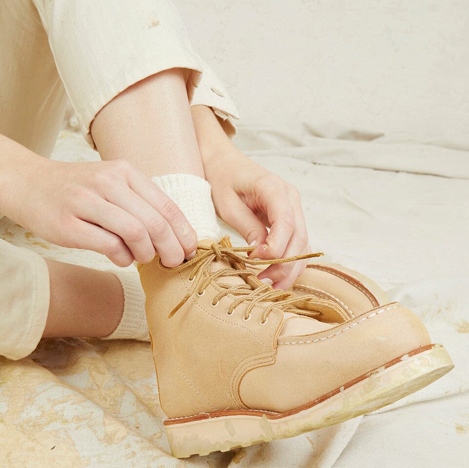 RED WING SHOES - Stivaletto 3328 - Moc Toe - Cream abilene Scarpe Donna Red Wing - Collezione Donna 