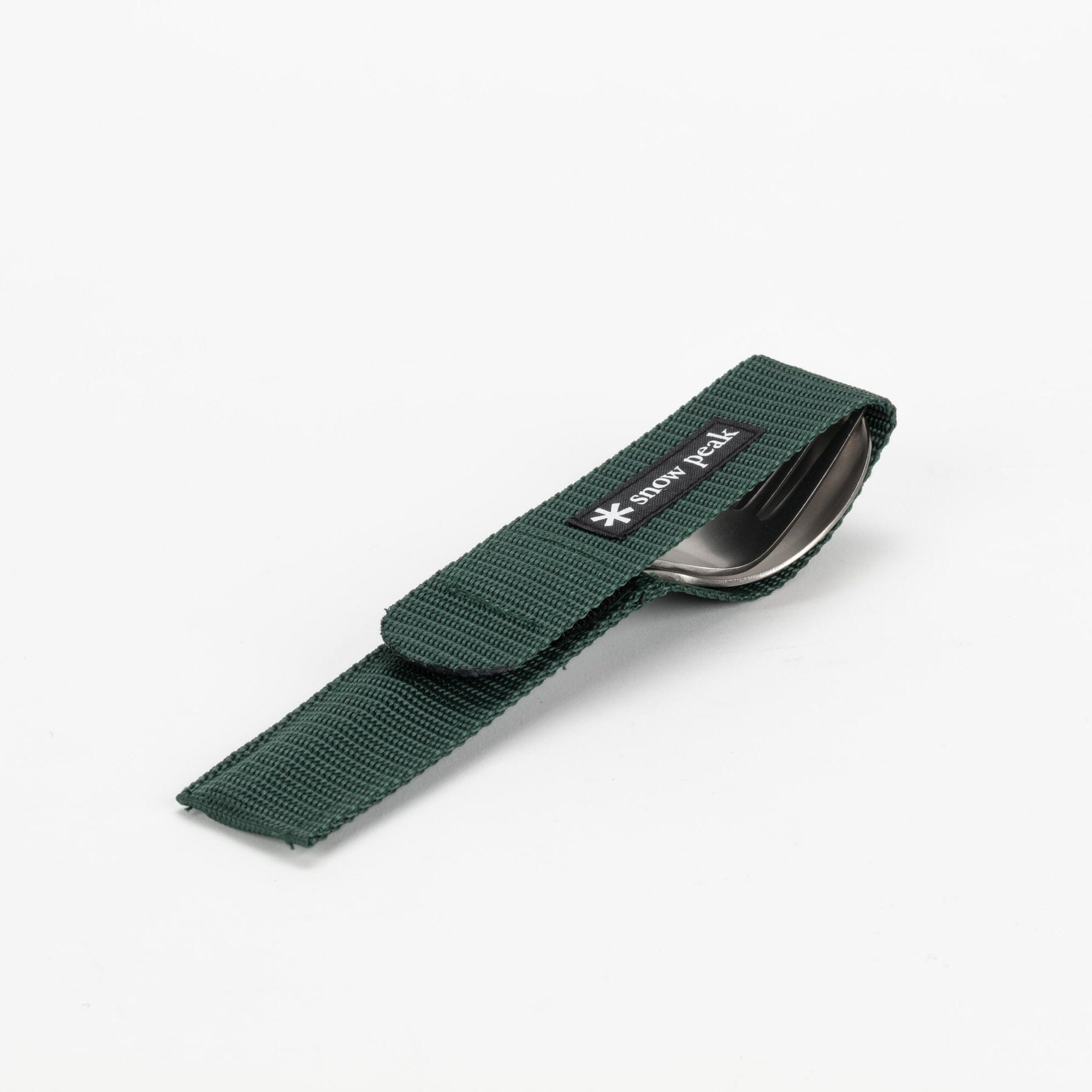 SNOW PEAK - SET POSATE FORK & SPOON TITANIUM - SCT-002 - VERDE Accessori Uomo SNOW PEAK 