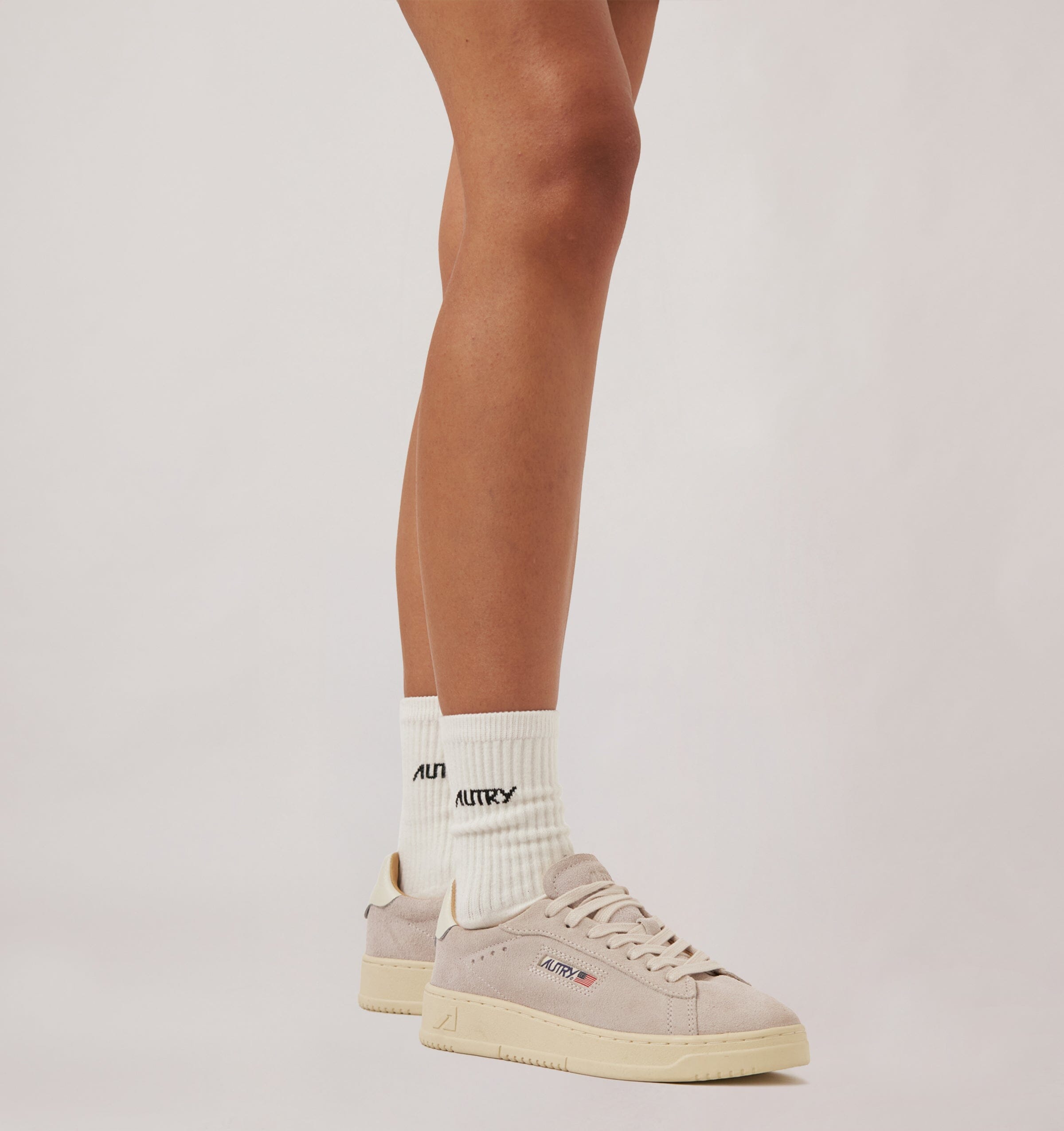 AUTRY - SOPU 0550 - Autry Calzino - Avorio logo nero Accessori Uomo AUTRY - Collezione uomo 