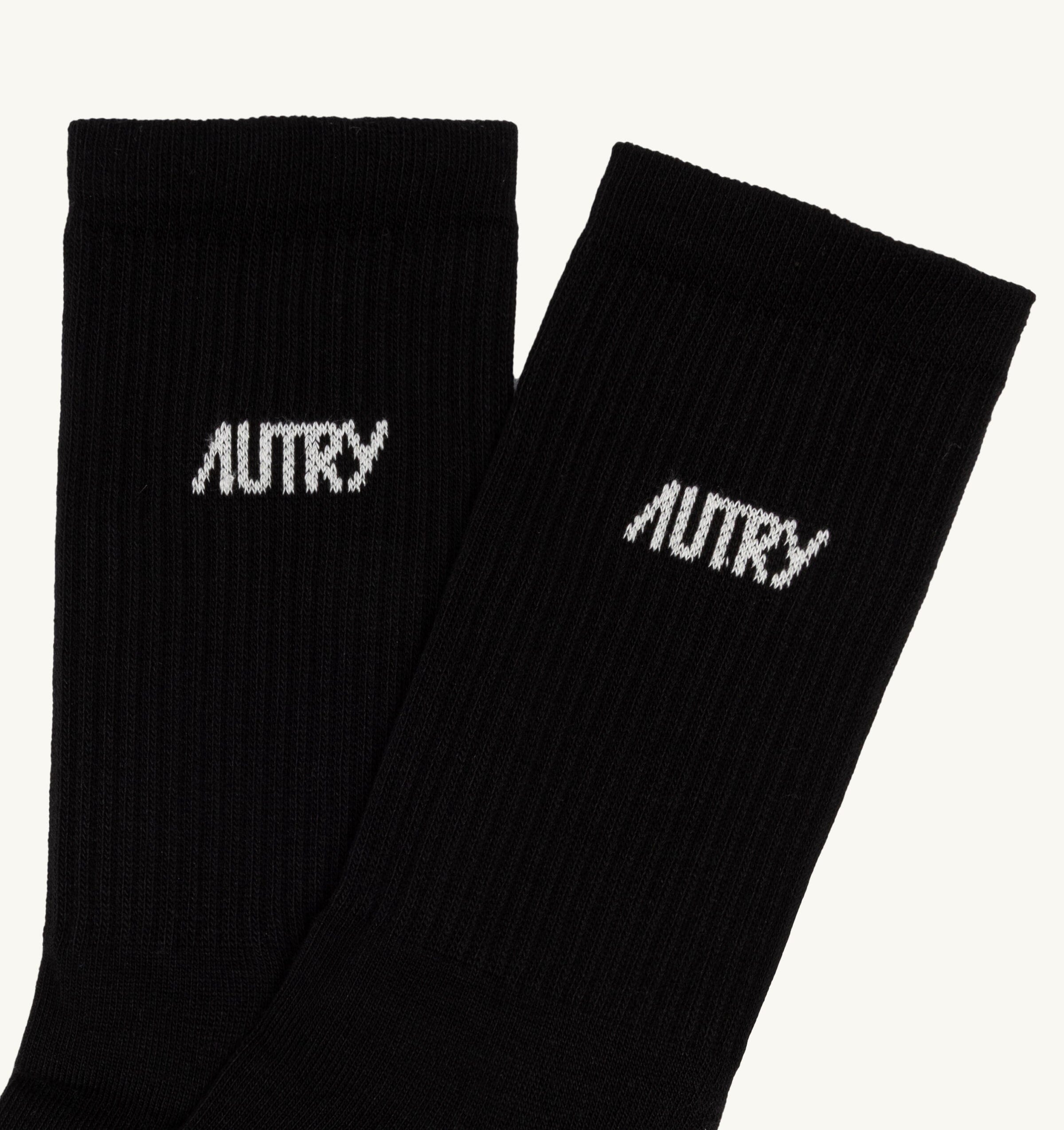 AUTRY - SOPU E7A9 STAR - Autry Calzino - Nero logo bianco AUTRY - Collezione uomo 