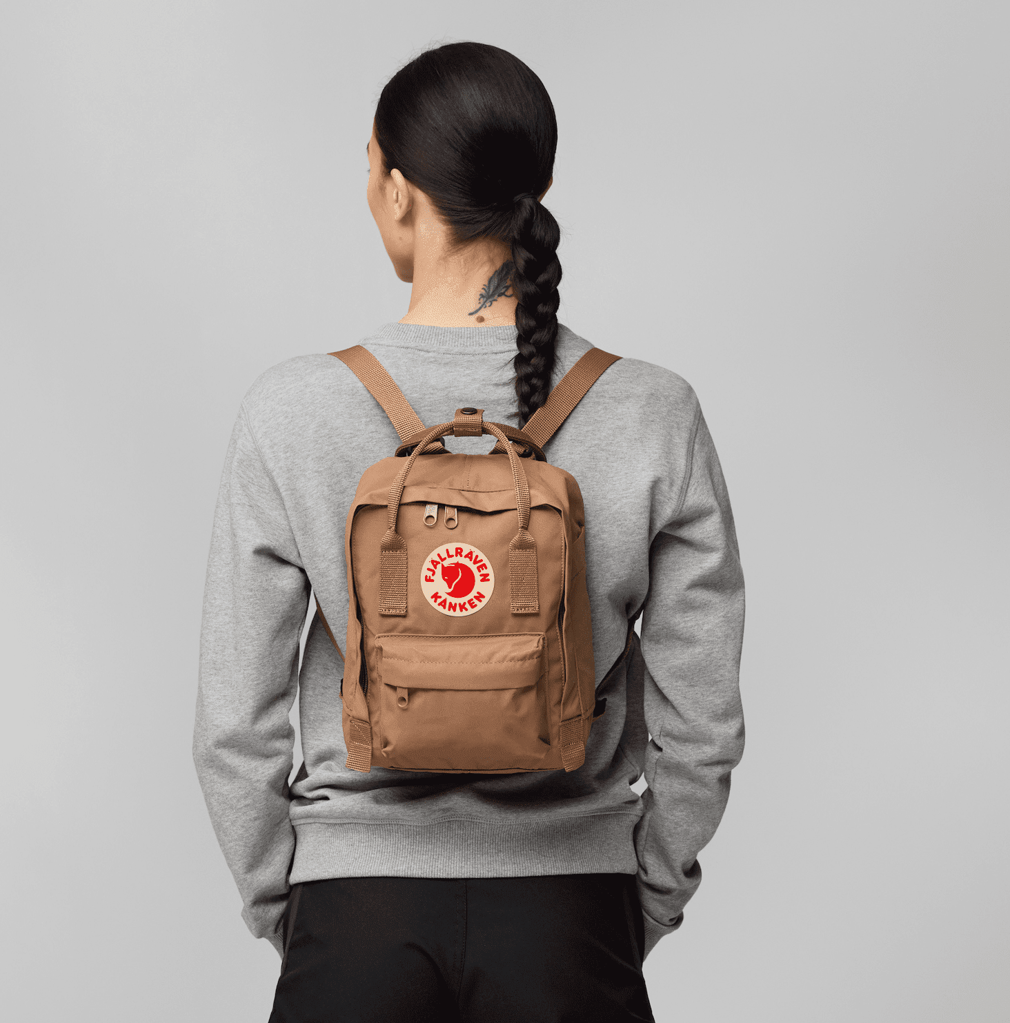 FJÄLLRÄVEN Kånken F23561 Mini - 501 115 SKY BLUE LIGHT OAK Zaino Fjallraven 