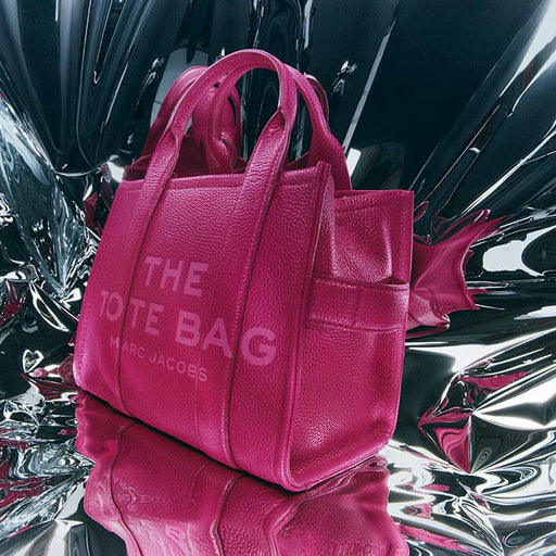 MARC JACOBS - H009L01SP21-955 - The Leather Small Tote Bag - Lipstick Pink Borse Marc Jacobs 
