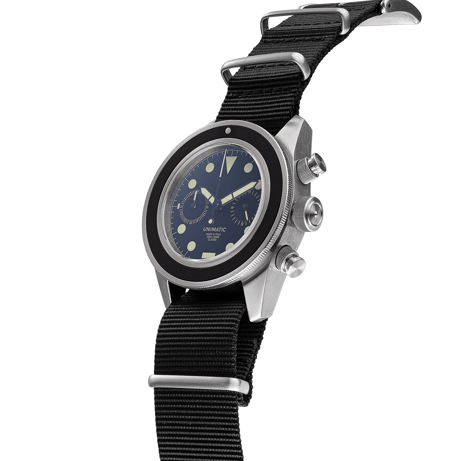 UNIMATIC - Orologio Modello Tre UC3 Classic - Chronograph - Nero