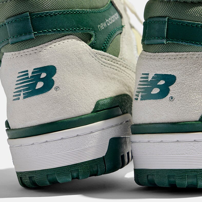 NEW BALANCE - Sneakers Unisex BB650RVG - Bianco Verde Scarpe uomo NEW BALANCE - Collezione Uomo 