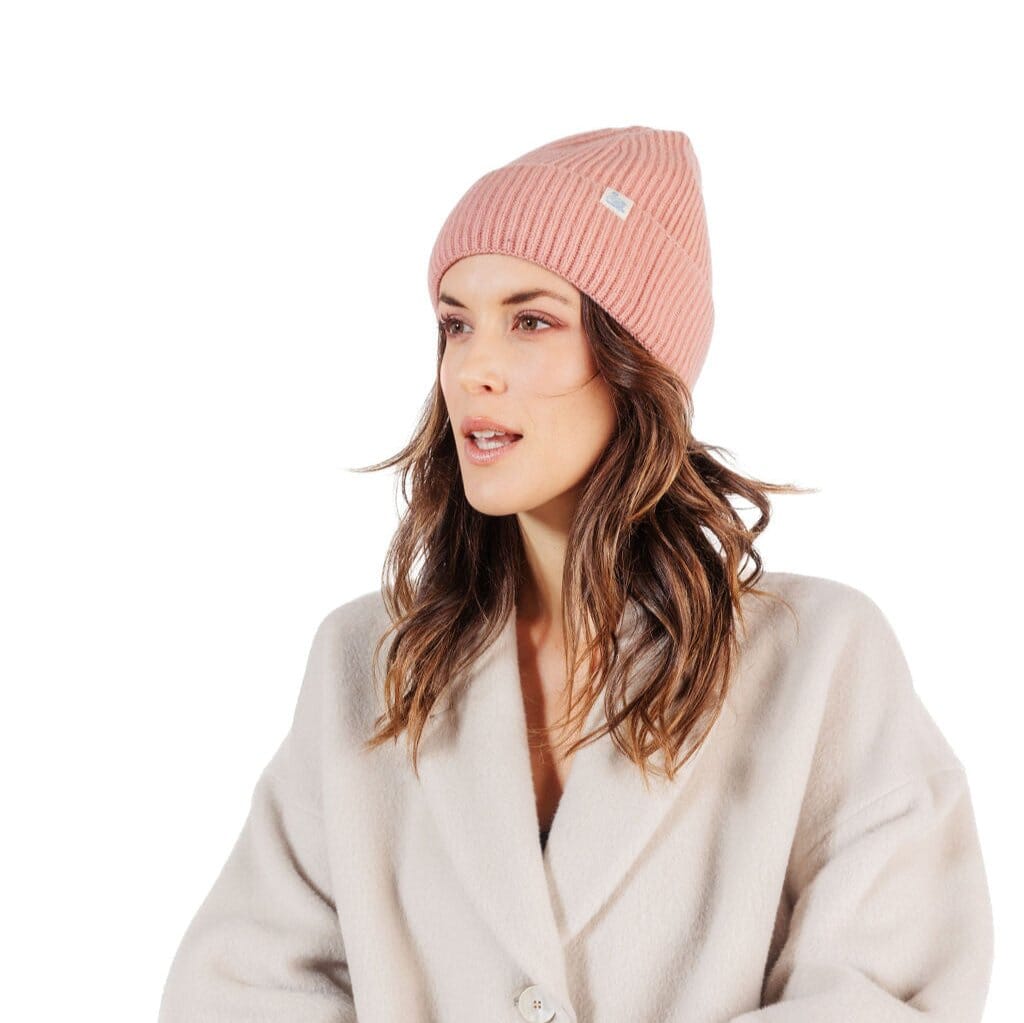 MERZ B. SCHWANEN - Berretto - Beanie Silk Blend - 39 Rosewood Accessori Donna MERZ B. SCHWANEN 