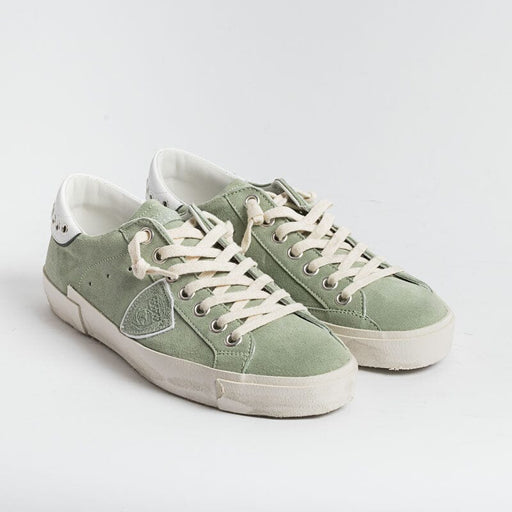 PHILIPPE MODEL - PRLU DY03 - ParisX - Gipsy Green Men's Shoes Philippe Model Paris