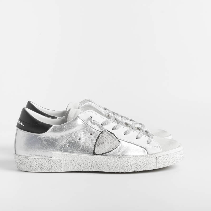 PHILIPPE MODEL - Sneakers PRLD MMX1 - ParisX - Metal Argento 