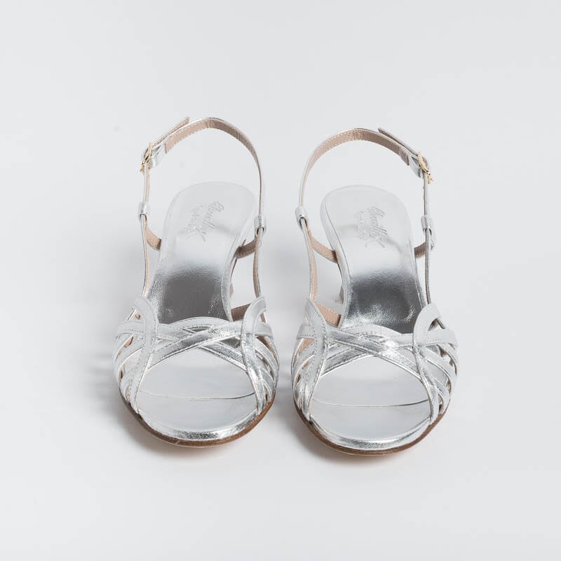 CHEVILLE - Sandal - Clizia - Silver Woman Shoes CHEVILLE