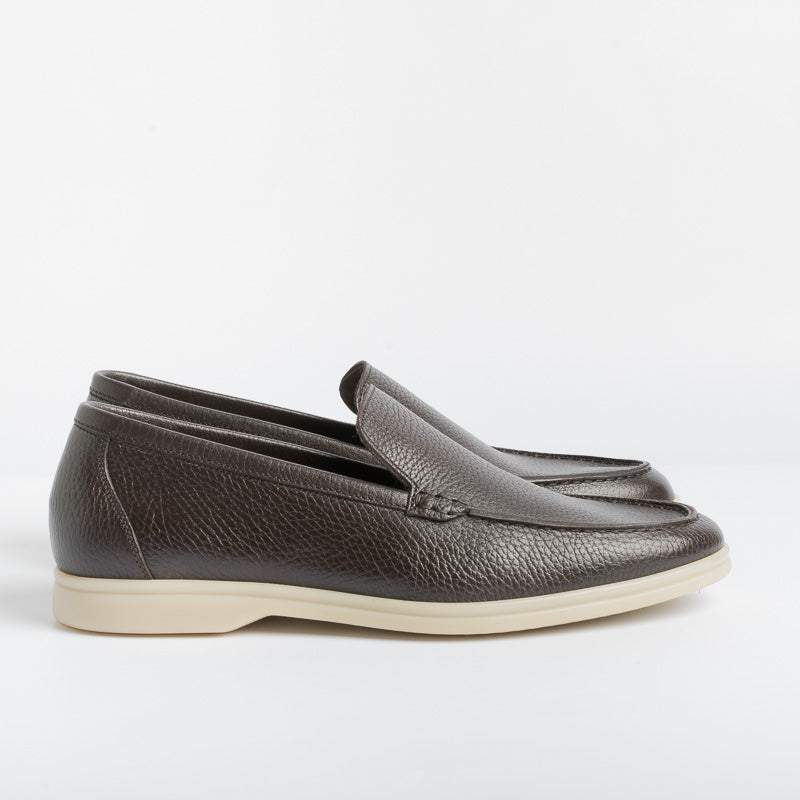 BERWICK 1707 - 5356 - Moccasin - Dark Brown Leather Men's Shoes Berwick 1707