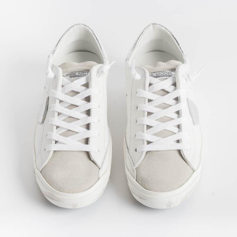 PHILIPPE MODEL - PRLD 1005 - ParisX - Bianco Argento Scarpe Donna Philippe Model Paris 