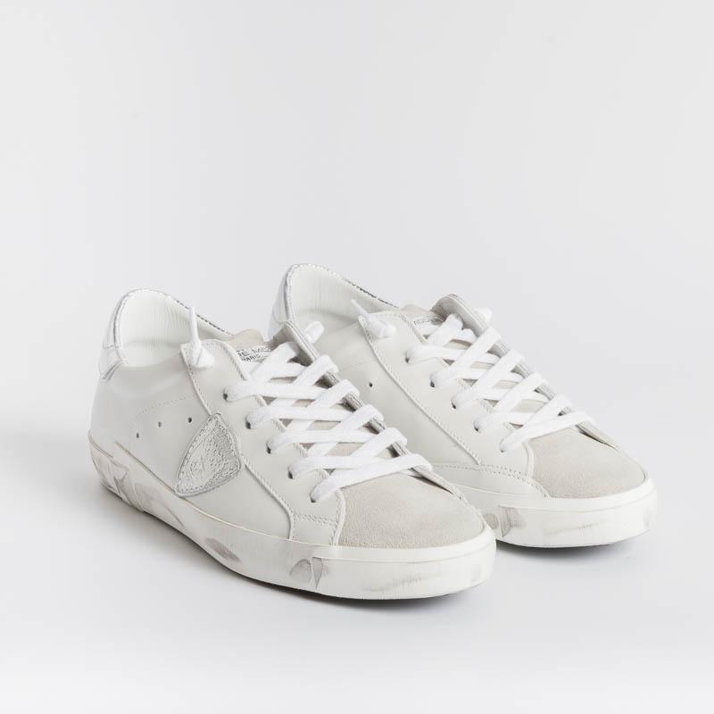 PHILIPPE MODEL - PRLD 1005 - ParisX - Bianco Argento Scarpe Donna Philippe Model Paris 