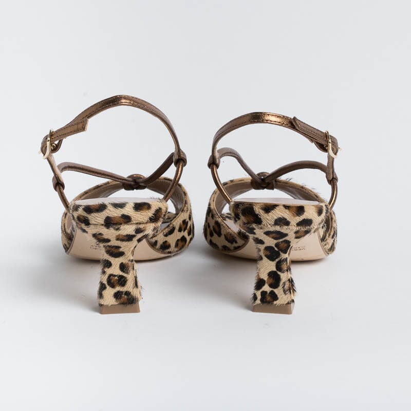 CHEVILLE - Sandal - Alida - Bronze Leopard Woman Shoes CHEVILLE