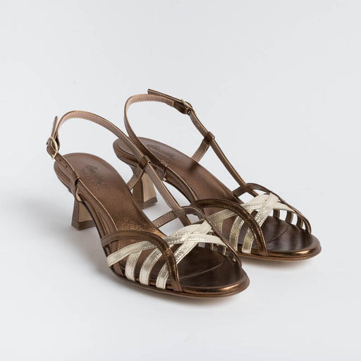 CHEVILLE - Sandal - Clizia - Bronze Gold Woman Shoes CHEVILLE