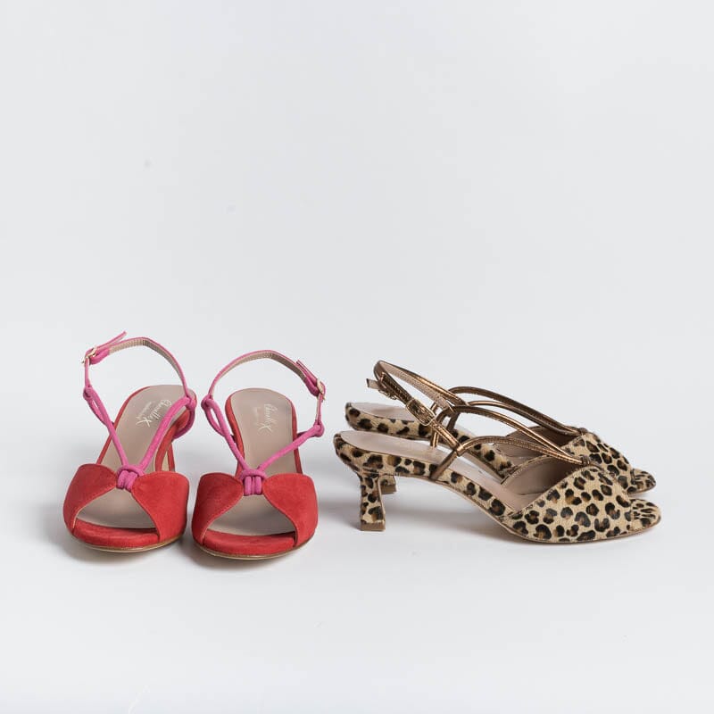 CHEVILLE - Sandal - Alida - Bronze Leopard Woman Shoes CHEVILLE