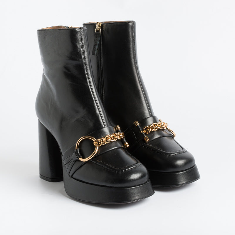 ROBERTO FESTA - Ankle Boots - IVY - Black Nappa Women's Shoes Roberto Festa