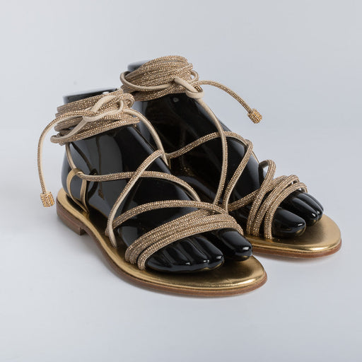 PAOLA FIORENZA - Thong sandal - FD22 - Gold Shoes Woman PAOLA FIORENZA