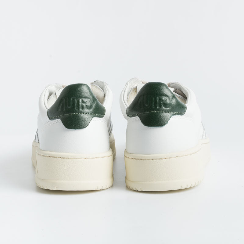 AUTRY AULM LL47 - LOW MAN ALL LEAT - Bianco/ Verde Scarpe Uomo AUTRY - Collezione uomo 