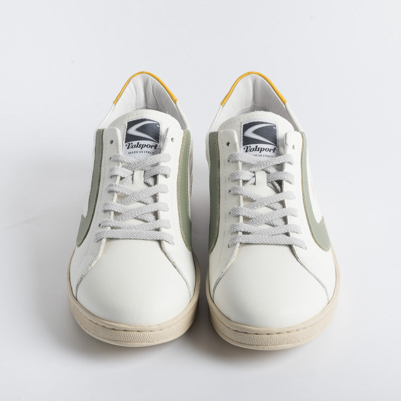 VALSPORT 1920 - Tournament - White / Yellow / Sage Men's Shoes VALSPORT 1920