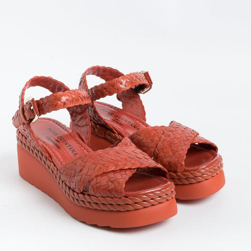 PONS QUINTANA - Sandals IBIZA 10326 - Orange Woman Shoes PONS QUINTANA