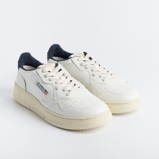 AUTRY AULM SP02 - LOW MAN GOAT / SPO - White Blue Men's Shoes AUTRY - Men's collection