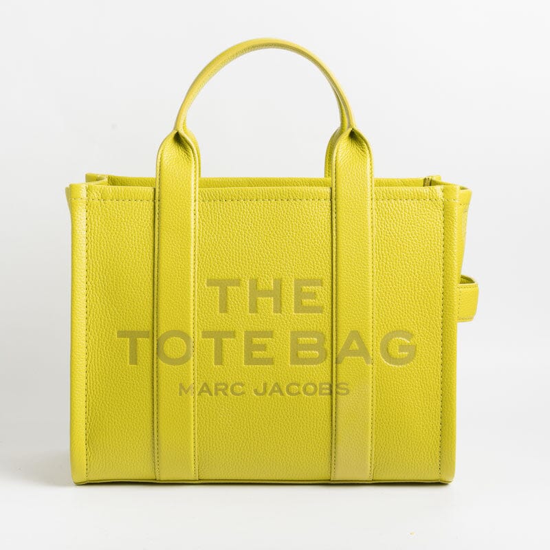 MARC JACOBS - H004L01PF21 - The Leather Medium Tote Bag - Citronelle Marc Jacobs Bags